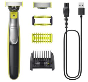 Philips OneBlade 360 Face & Body, Wet & Dry, Trim, Edge & Shave with the 5-in-1 Adjustable Comb and Body Comb, QP2834/20